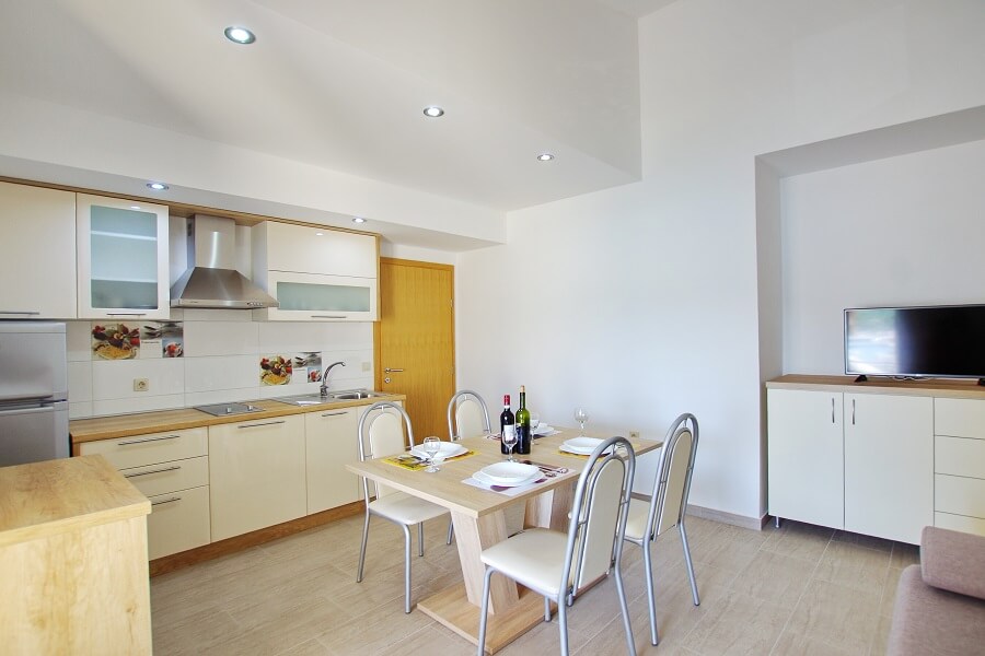 Apartmán A2 - Kuchyň s obývacím pokojem